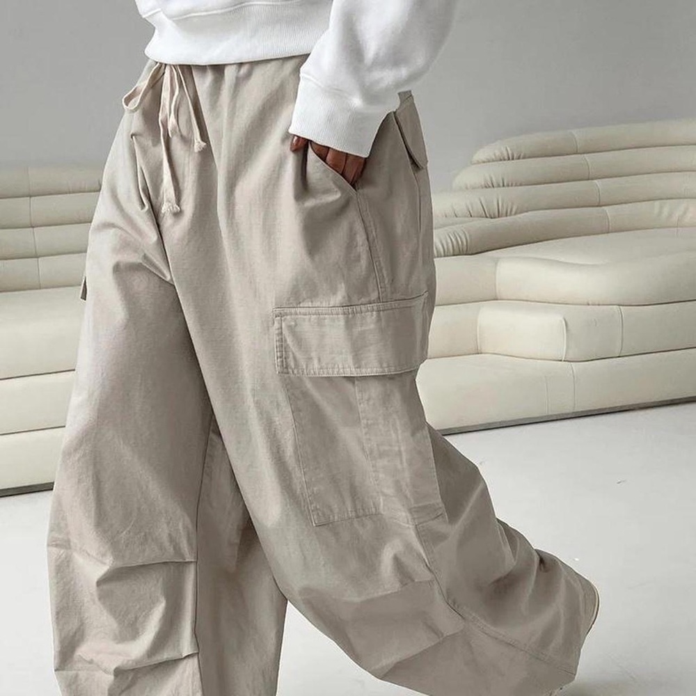 Princess Polly Beige Cargo Joggers